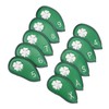 Club Head Covers, 10 PCS Iron Covers Four Leaf Clover