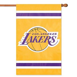 Los Angeles Lakers Applique Banner Flag
