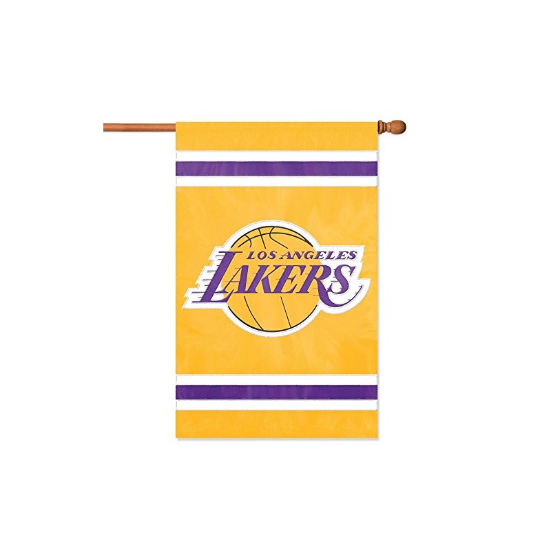 Los Angeles Lakers Applique Banner Flag