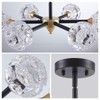 XINGQI Modern Ceiling Light 6 Lights Semi Flush Mount Sputnik