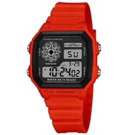Kids Watch Boys Girls Cool Gifts Fashion Retangle Square Sport Digital Watch for Kids Teens Multifunction Chronograph Alarm Clock Waterproof Watches