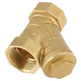 1 BSPP Female Thread Y Shaped Brass Strainer Filter Valve Connector Industrial Plumbing Y Strainers 1 Inch Y Strainer 8 * 8 * 5