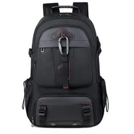 KEQIKAI Travel Backpack 70L, 18 Inch Laptop Backpack for Men Women, Large Waterproof Carry On Backpack, TSA Friendly Flight Approved Anti-Theft Backpack with USB Interface & Shoe Compartment, Black