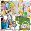 HenfuME Pack of 24 Easter Egg Colours, Easter Eggs Decoration,