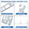 5 PCS Sliding Closet Door Roller Kit,（1 x MP6560 +4