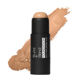 Palladio Build  Blend - Barra de Base de Maquillaje, Cobertura Media, Fórmula Cremosa, 0.25 onzas, Almendra                                           