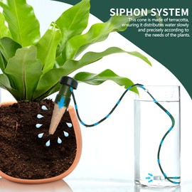 BYDOLL Plant Self-Watering Stakes Automatic Plant Dripper Watering Spikes for Indoor Outdoor Bonsai,Insert Devices for Vacation Garden use,Drip Irrigation System 5 Pack