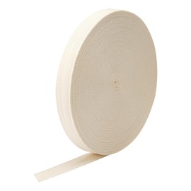 50 Meters 25mm Cotton Twill Tape Cotton Bias Binding Tape Webbing, Beige