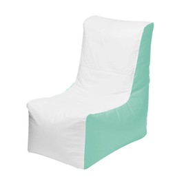 Ocean-Tamer Wedge Marine-Boat Bean Bag (White-Seafoam, Large)