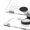 Acrylic Desk Tablet Stand, 360 Degree Rotating Adjustable Transparent Desktop