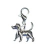 Miniblings Dog Charm Charms, Dog Hunting Dog, Silver, Handmade Fashion
