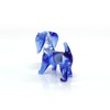Sansukjai Dachshund Micro Tiny Figurines Hand Blown Glass Art Animals
