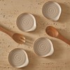 Bico Light Beige Spoon Rest Set, Set of 2, Microwave