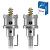 TCT Hole Saw Set, 2-Pack of 1-1/4" (32mm) Heavy Duty