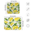 Qilmy Lemon Dish Drying Mat Absorbent Reversible Tableware Mat for