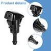 986302K100 Windshield Washer Nozzles 2 Pack Washer Jets，Compatible with 2012-2017