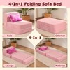 HILERO Folding Convertible Sofa Bed, Sleeper Chair for Guest, Single,
