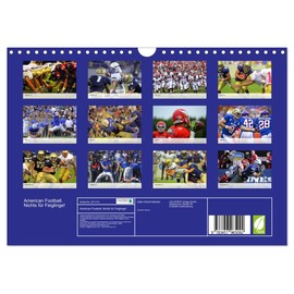 American Football. Nichts für Feiglinge! (Wandkalender 2026 DIN A4 quer), CALVENDO Monatskalender