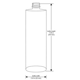 Waterproof Empty Bottles 16oz for Shampoo Conditioner Body Wash Plastic PET with White Pump Dispenser, Clear, Set of 6