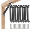 VEVIVOOVY 8pcs Inside 45 Degree Angle Bracket,L/7-1/4 x 1/8 x
