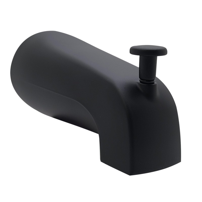 Westbrass E531DUS-62 Universal Fit 5-1/4" Diverter Tub Spout, Zinc, Matte