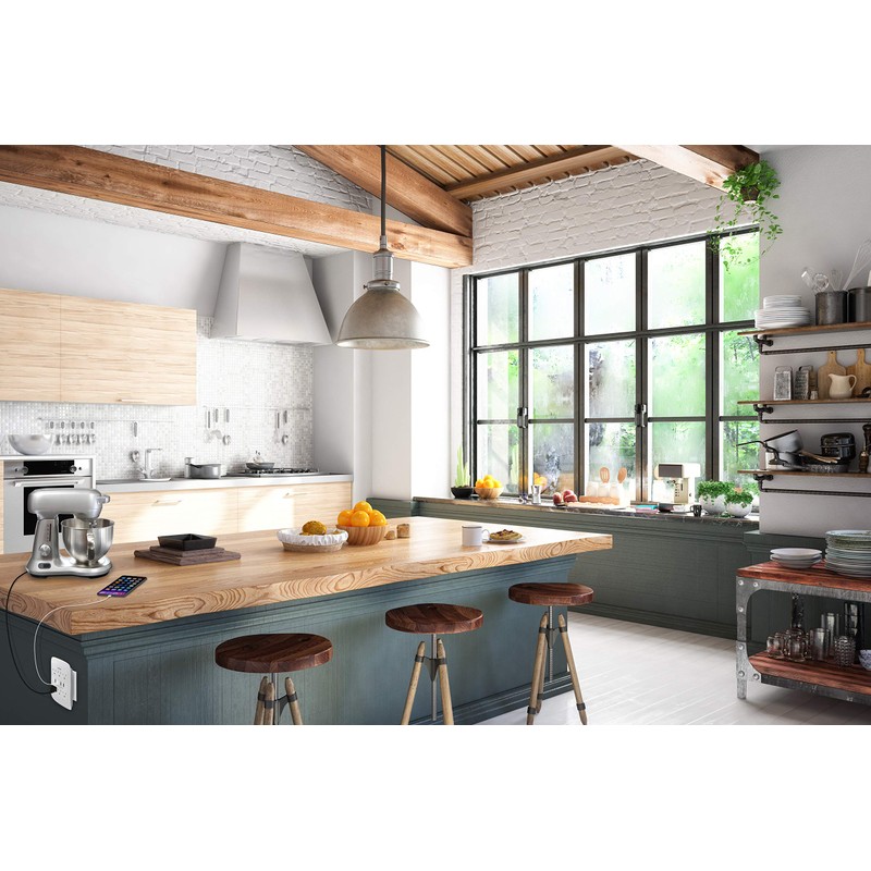 Charging Essentials 6 AC Outlets + 4 USB Ports Wall