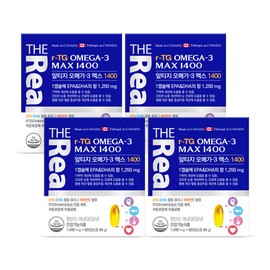 formulaThe Real (nutritional supplement) The Real Altige Omega 3 Max 1400 60 capsules, 4 boxes, 8 months supply / 더리얼 알티지 오메가3 맥스1400 60캡슐 4박스 8개월분