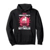 Never underestimate a woman with a Rottweiler Pullover Hoodie