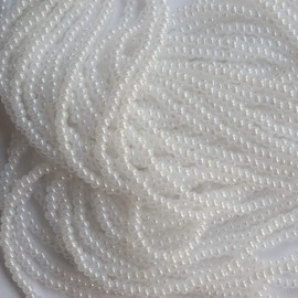 Seed Beads 10/0 Czech Bridal White Pearl (Full Hank Pack) Glass Beads