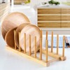 Lawei Set of 6 Bamboo Dish Rack - 3/6/8 Slots