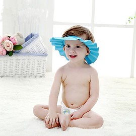 Baby Shower Cap, 3 Pieces, Adjustable Baby Shower Cap, Children, Waterproof Protection, Bath Caps, Shower Visor, Soft for Toddlers, Baby Care