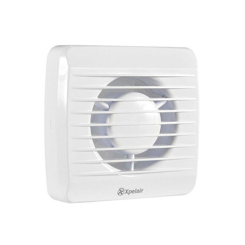 Xpelair VX100T Square Extractor Fan with Timer for Bathroom WC