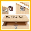 SUPAWAY Set of 2 Push Button Locks, Cabinet Lock Catch,