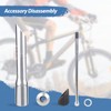 ZUKKA 自転車ステムライザーアダプター 22.2mm 自転車フォークステムクイル ハンドルバーエクステンダー ロードマウンテンサイクリング用 シルバー
