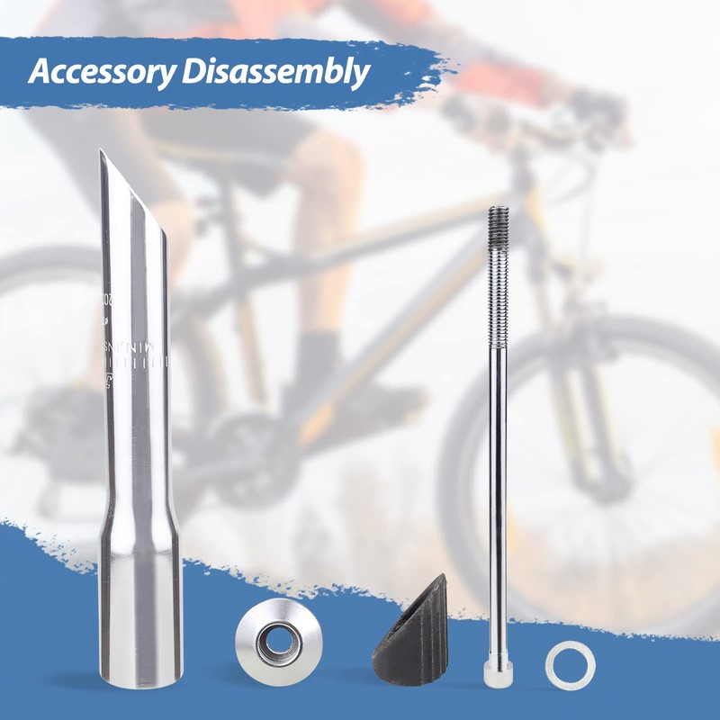ZUKKA 自転車ステムライザーアダプター 22.2mm 自転車フォークステムクイル ハンドルバーエクステンダー ロードマウンテンサイクリング用 シルバー