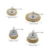 ValueHall Wire Brush Pack of 9 Cup Brush Round Shaft