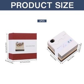 3D Calendar, 3D Notepad, 3D Calendar Tear Off 2025, Paper Sculpture Desktop Ornament, 2025 Desk Calendar Notepad with Light, 3D Magic Lock Weekly Calendar Notepad, Desktop Calendar