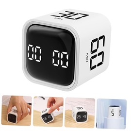 MAGICLULU Portable Digital Cube Timer for Study Cooking and Baking Compact Design Lightweight and Accurate Household Alarm Timer for Management