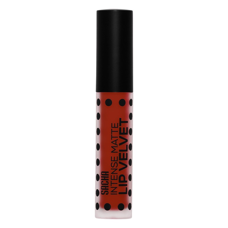Sacha Cosmetics Intense Matte Lip Velvet Liquid Lipstick, Long-Lasting Velvet