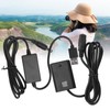 NPFW50 Dummy Battery DC Coupler Power Adapter with USB Drive
