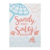 Peking Handicraft 04JES125WC Sandy Toes Salty Kisses Toalla de cocina,