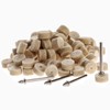 Dophee 50Pcs 1/2" Wool Felt Polishing Wheel Buffing Pad with