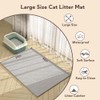 Garoopion Cat Litter Box Mat, Large 40" X 28" Litter