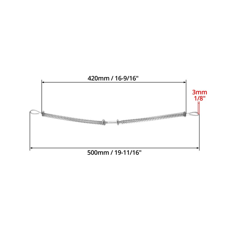 QWORK Hose, 1/8" x 20" 200 PSI Safety Whip Check