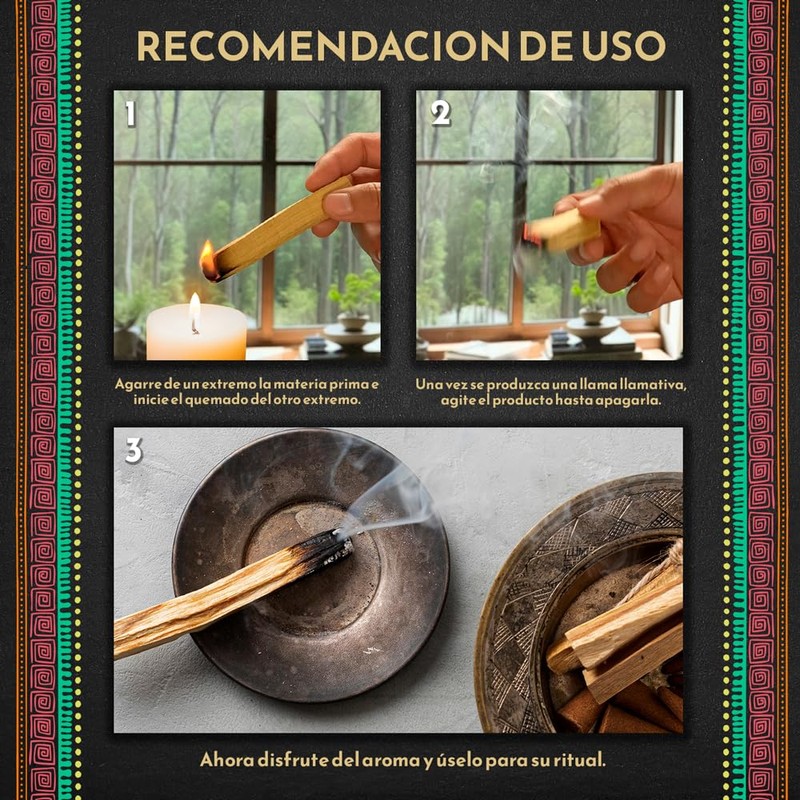 MUT22 Palo Santo XL 700 GR Sacred Natural Wood to