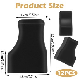 12Pcs Food Grade Silicone Syrups Pumps Cover, Coffee Syrup Pump Covers, Reusable Black Tip Cap Cover for Keep Syrup Clean, Preventing Liquid from Pouring, Fit Syrups Pump, Oil Liquor Bottle, Dispenser