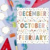 XMBHHRM 60 Pcs Months of The Year for Classroom, Back