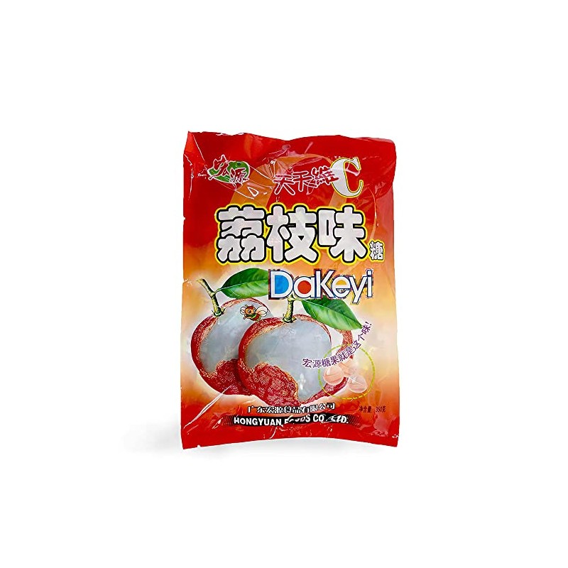 Hong Yuan Classic Hard Candy 12.3oz/350g (lychee, 1 pack)