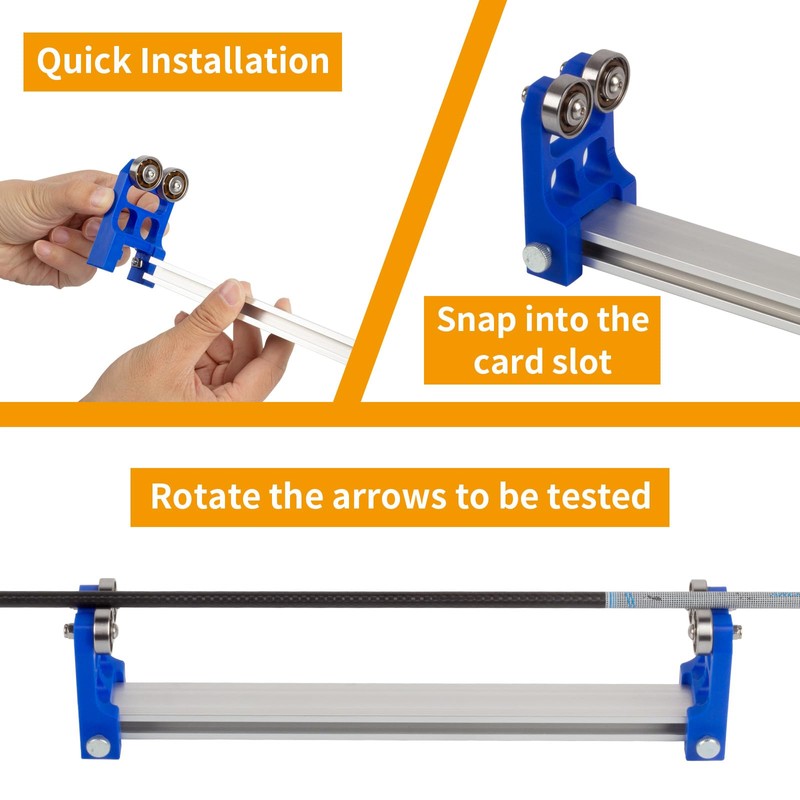 FENJANER Archery Arrow Spinner Tester, Arrow Shaft Straightness Detector and