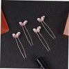 FOMIYES Luxury U-shape Rhinestone Hairpin Set Bridal Hair Stick Chopsticks